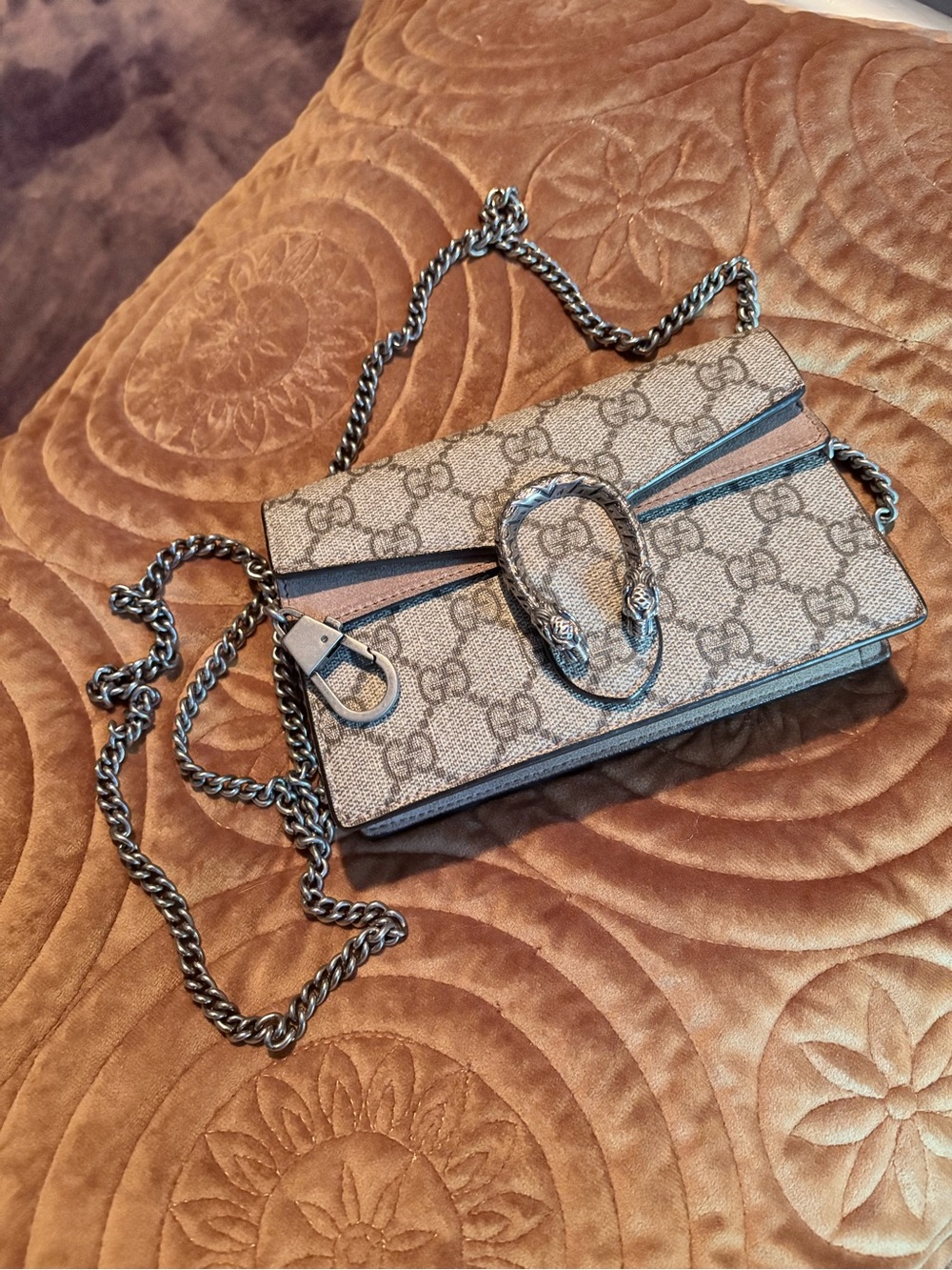 Gg small sizeMonogram Shoulder Bag with Chain Strap